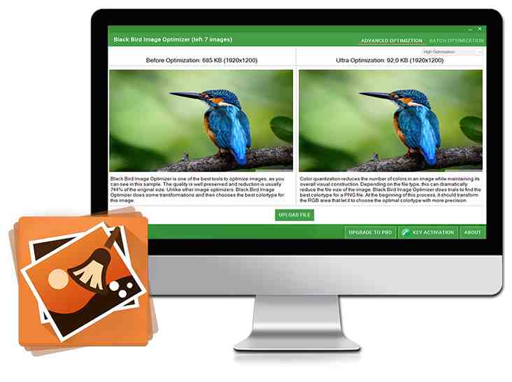 Black Bird Image Optimizer